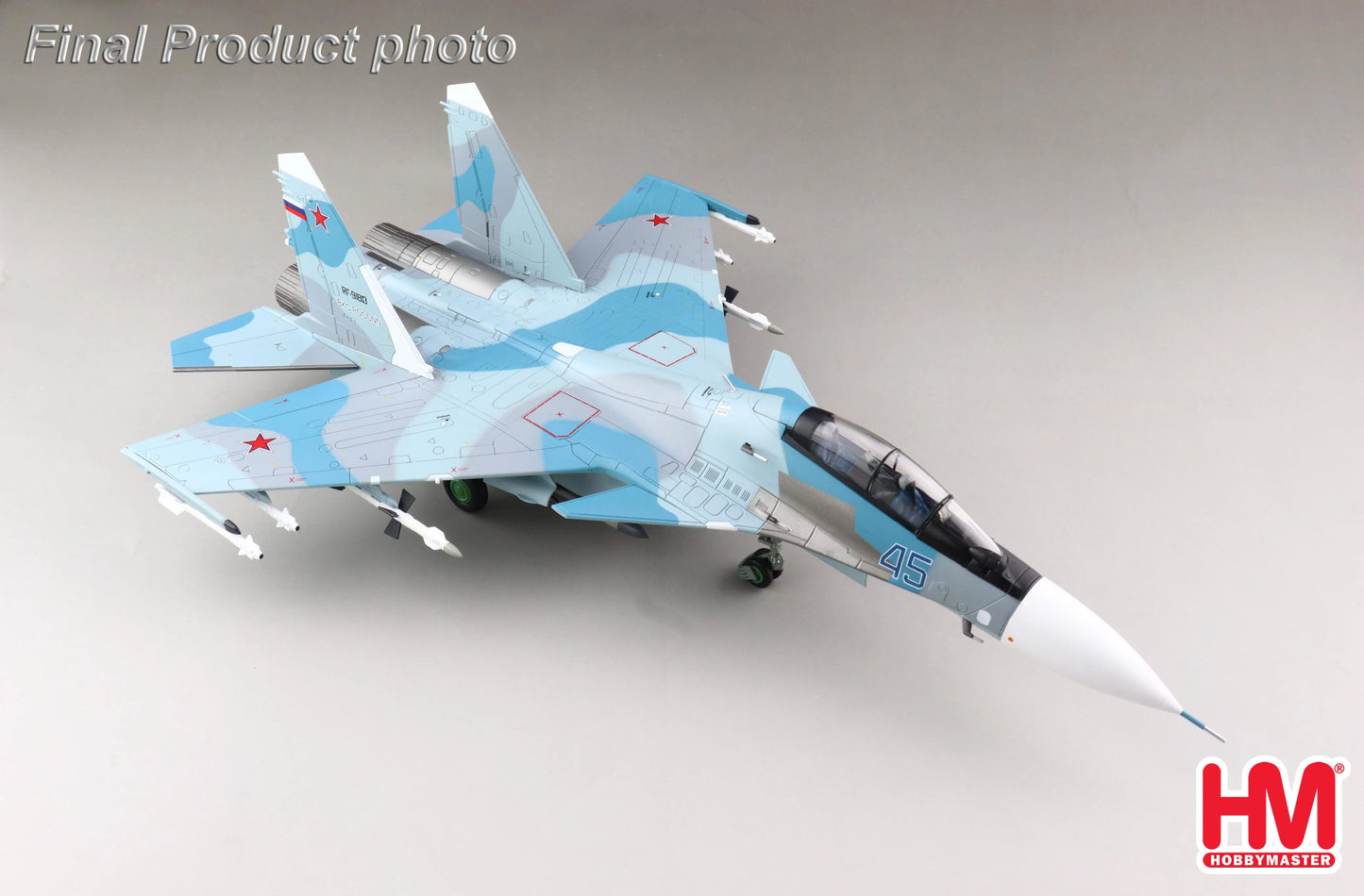 HOBBY MASTER SU-30SM FLANKER H BLUE 45 RUSSIAN AIR FORCE 2020