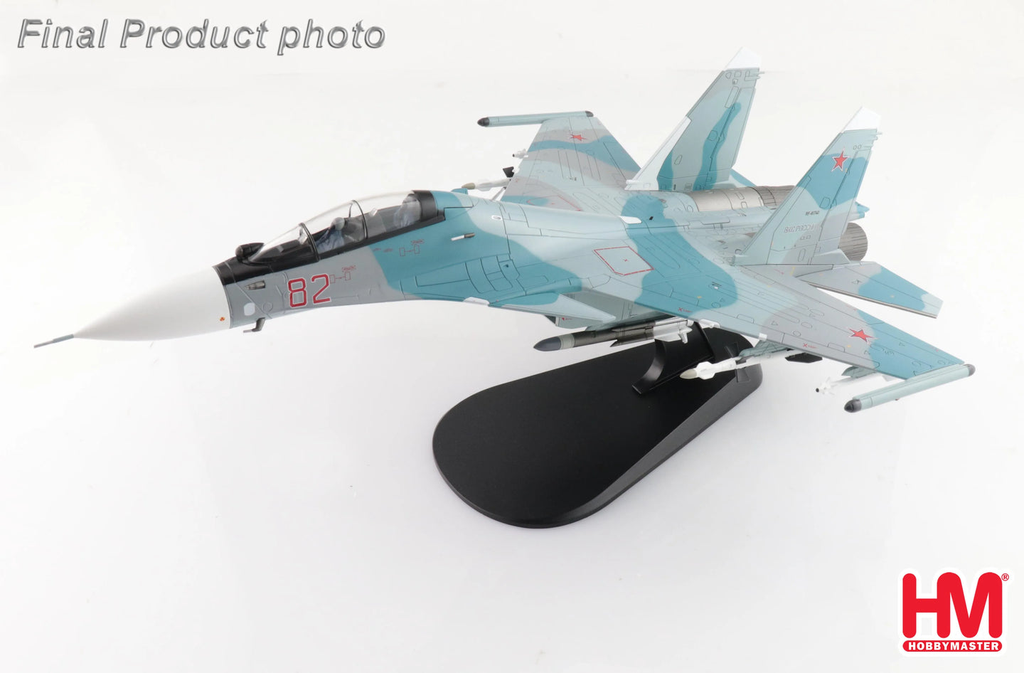 HOBBY MASTER SU-30SM RED 82/RF-81740 RUSSIAN AIR FORCE KUBINKA AB 2018