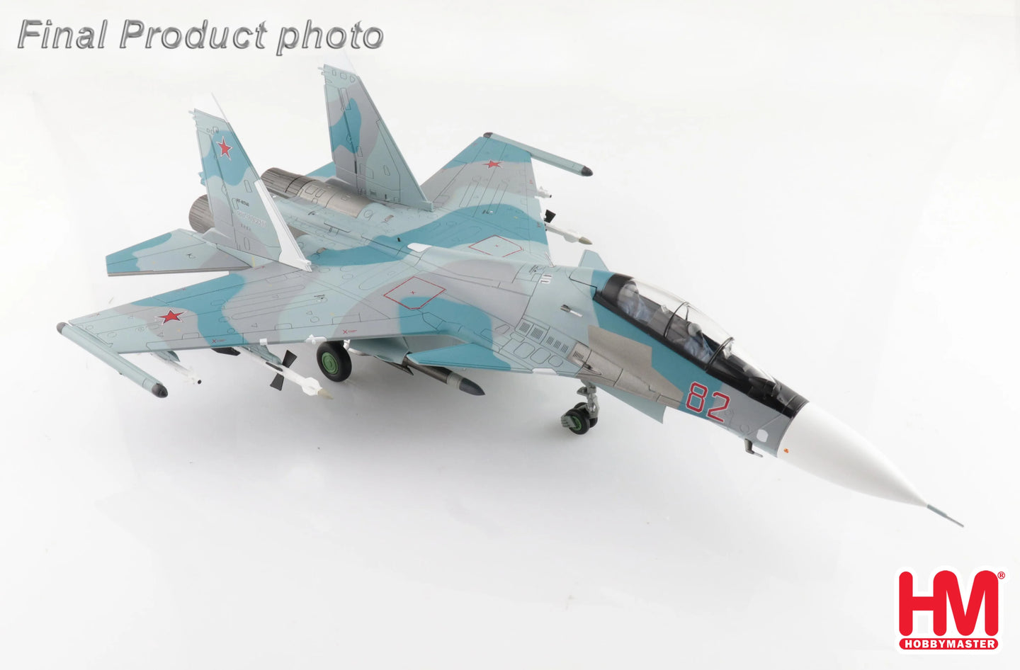 HOBBY MASTER SU-30SM RED 82/RF-81740 RUSSIAN AIR FORCE KUBINKA AB 2018