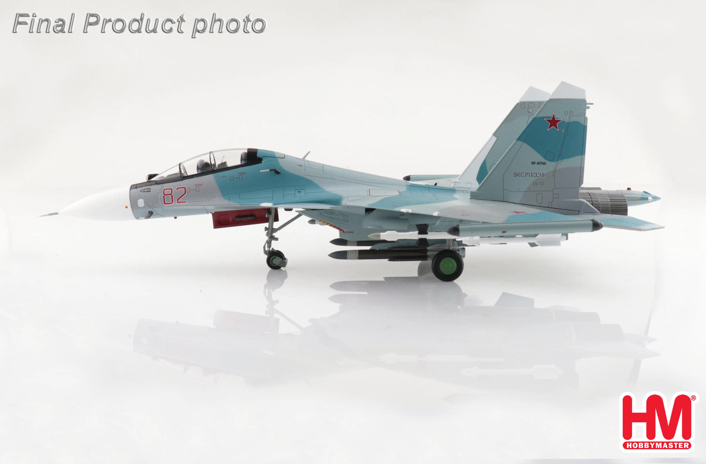 HOBBY MASTER SU-30SM RED 82/RF-81740 RUSSIAN AIR FORCE KUBINKA AB 2018