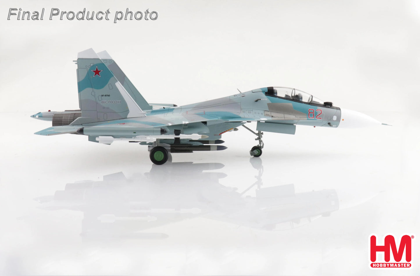 HOBBY MASTER SU-30SM RED 82/RF-81740 RUSSIAN AIR FORCE KUBINKA AB 2018