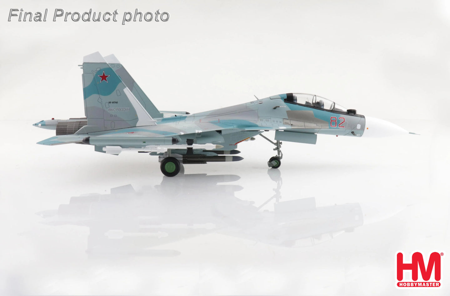 HOBBY MASTER SU-30SM RED 82/RF-81740 RUSSIAN AIR FORCE KUBINKA AB 2018