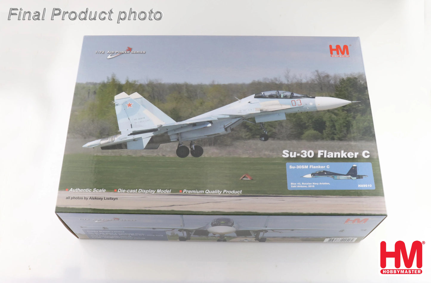 HOBBY MASTER SU-30 SM FLANKER C RUSSIAN NAVY BLUE 43 AVIATION SAKI AIRBASE 2016