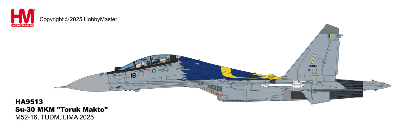 HOBBY MASTER SU-30 MKM TUDM "TORUK MAKTO" M52-16 LIMA 2025