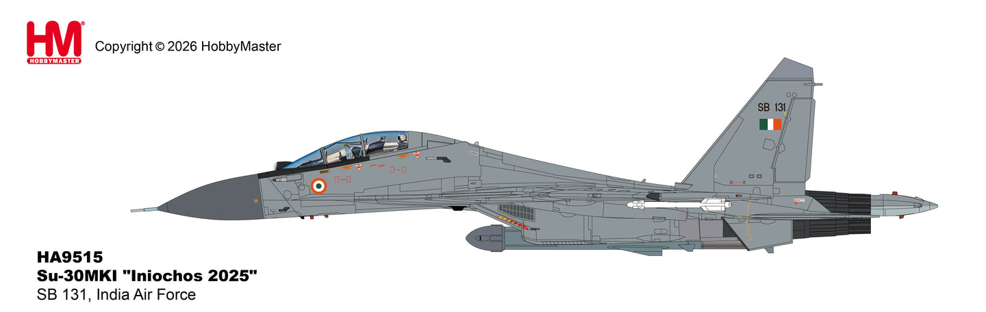 HOBBY MASTER SU-30MKI INDIAN AIR FORCE "INIOCHOS 2025" SB 131 (W/BRAHMOS MISSILE)