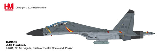 HOBBY MASTER J-16 FLANKER N61281 7TH AIR BRIGADE EASTERN THEATRE COMMAND PLAAF