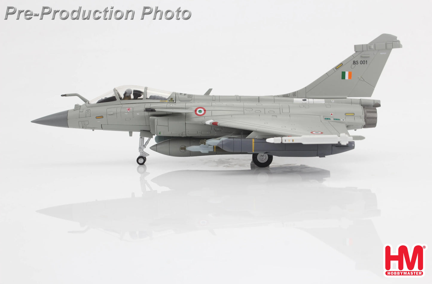 HOBBY MASTER RAFALE EH INDIAN AIR FORCE, BS 001 2020 (WITH 6 X GBU-12, 6 X AASM "HAMMER", 4 X MICA)