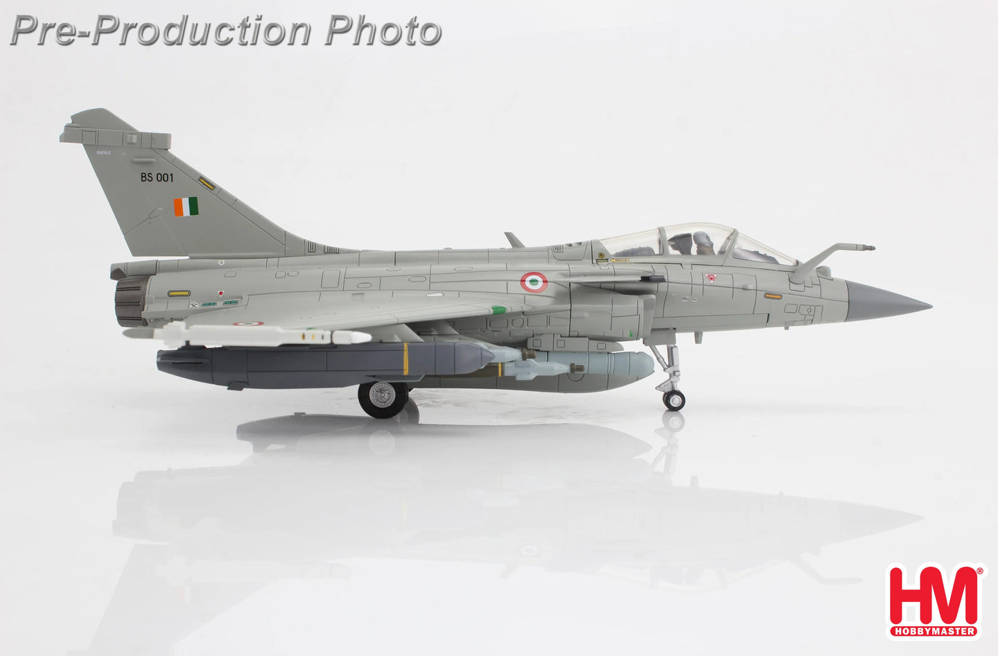 HOBBY MASTER RAFALE EH INDIAN AIR FORCE, BS 001 2020 (WITH 6 X GBU-12, 6 X AASM "HAMMER", 4 X MICA)