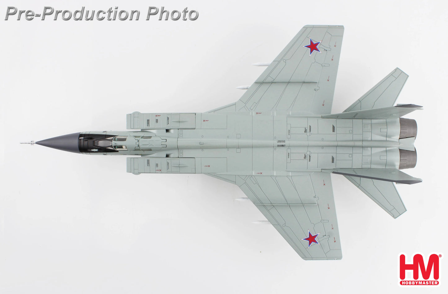 HOBBY MASTER MIG-31BM RED 24 712 INTERCEPTOR REGIMENT 2022 (WITH R-77 AND R-37 MISSILES)