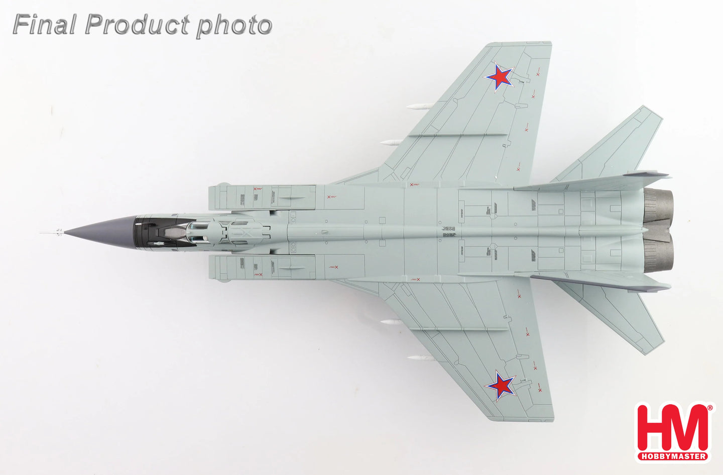 HOBBY MASTER MIG-31BM RED 24 712 INTERCEPTOR REGIMENT 2022 (WITH R-77 AND R-37 MISSILES)