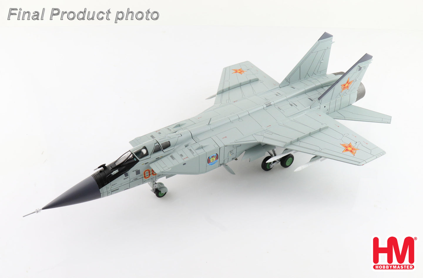 HOBBY MASTER MIG-31B KAZAKHSTAN AIR DEFENSE FORCE RED 08 610TH AIR BASE SARY-ARKA AIRPORT 2012