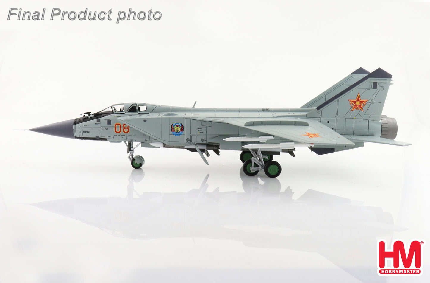 HOBBY MASTER MIG-31B KAZAKHSTAN AIR DEFENSE FORCE RED 08 610TH AIR BASE SARY-ARKA AIRPORT 2012