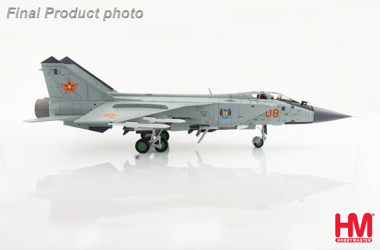 HOBBY MASTER MIG-31B KAZAKHSTAN AIR DEFENSE FORCE RED 08 610TH AIR BASE SARY-ARKA AIRPORT 2012