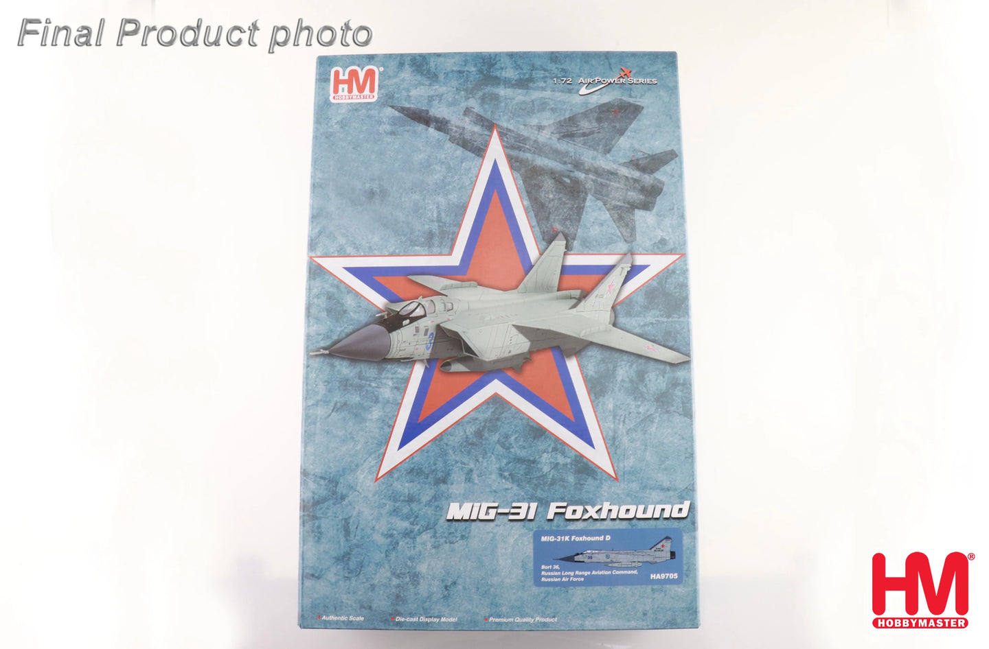 HOBBY MASTER MIG-31K FOXHOUND D BORT 36 RUSSIAN LONG RANGE AVIATION COMMAND RUSSIAN AIR FORCE WITH KH-47