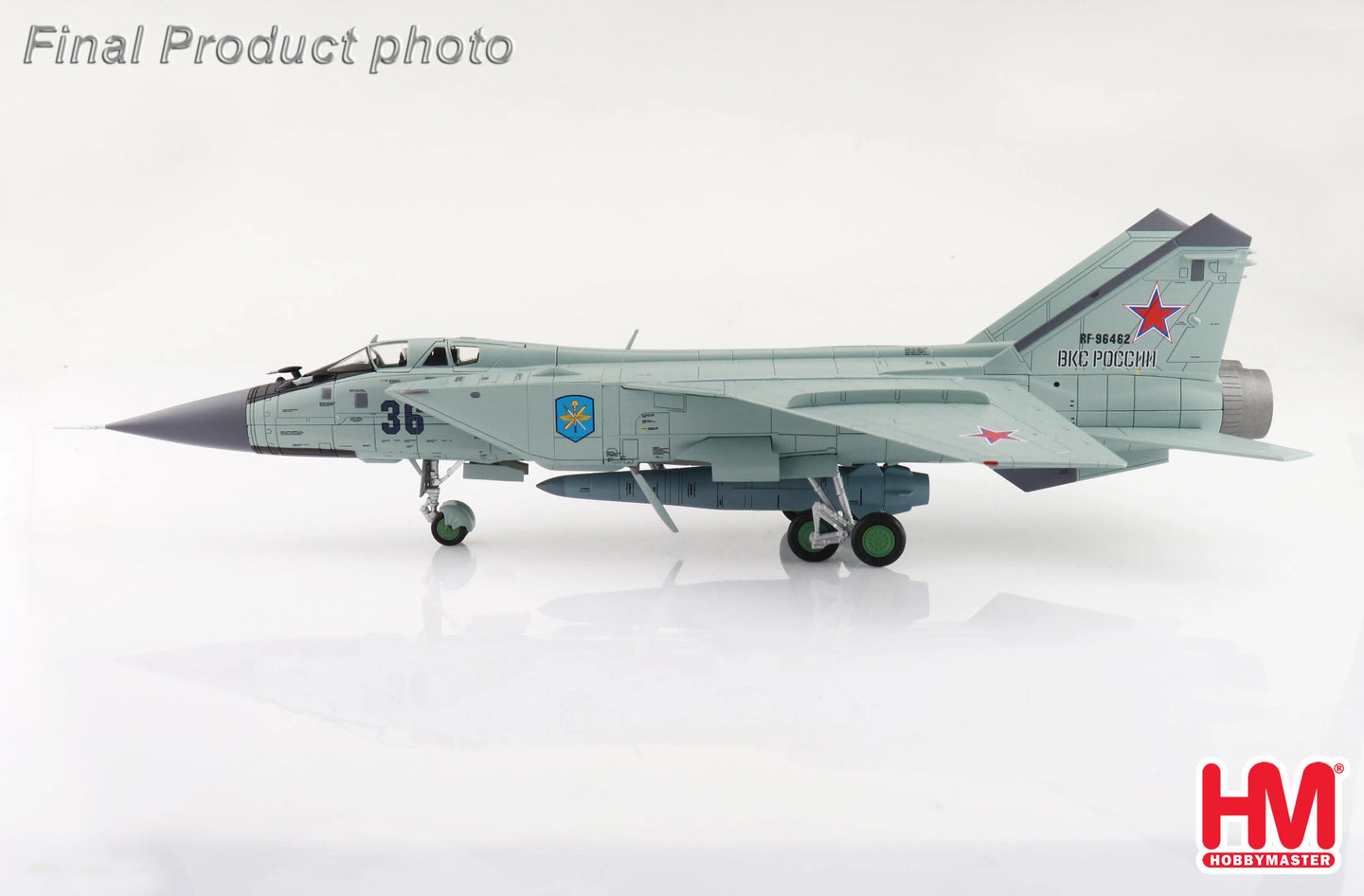 HOBBY MASTER MIG-31K FOXHOUND D BORT 36 RUSSIAN LONG RANGE AVIATION COMMAND RUSSIAN AIR FORCE WITH KH-47