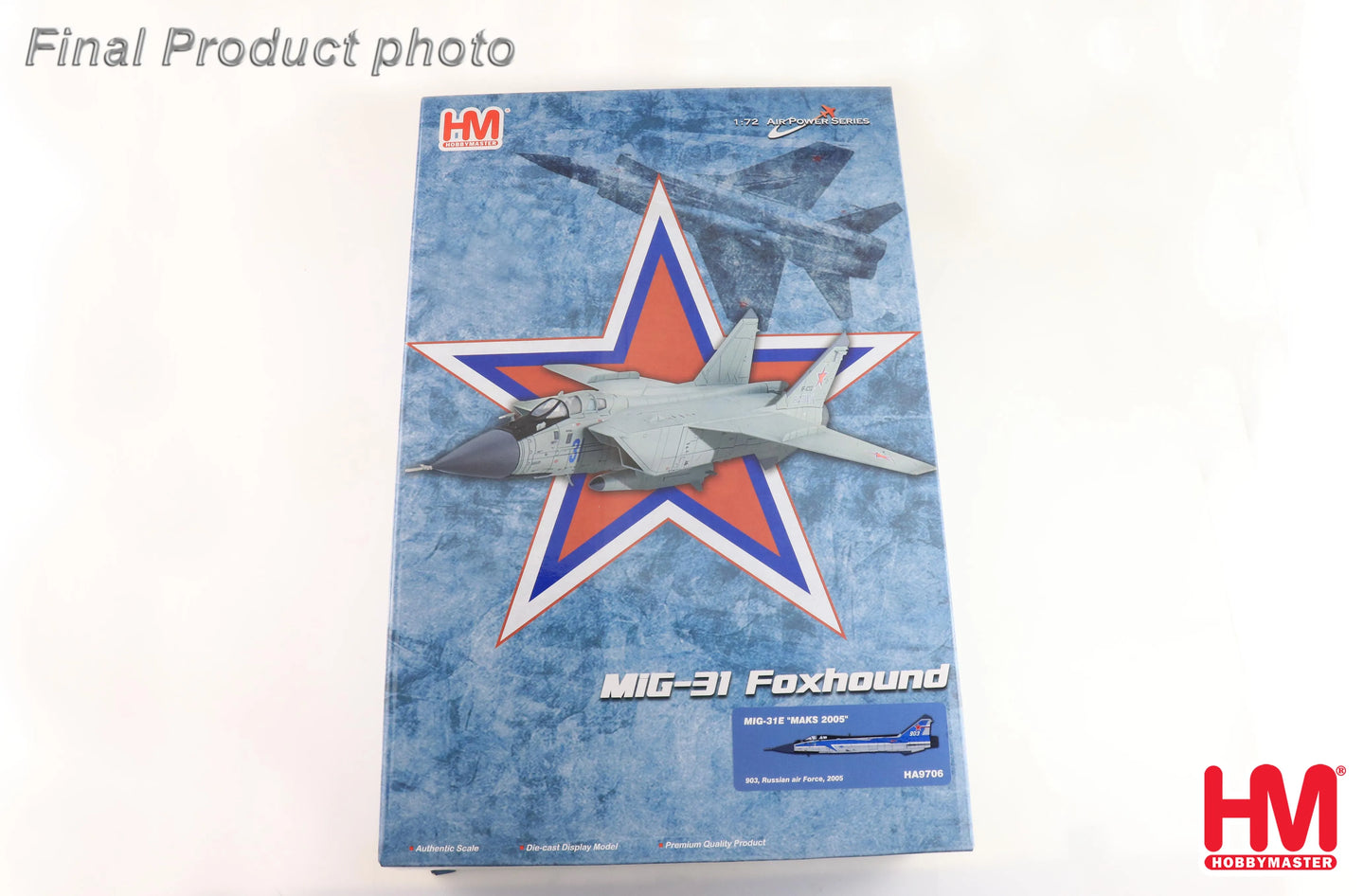 HOBBY MASTER MIG-31E "MAKS 2005" 903 RUSSIAN AIR FORCE 2005