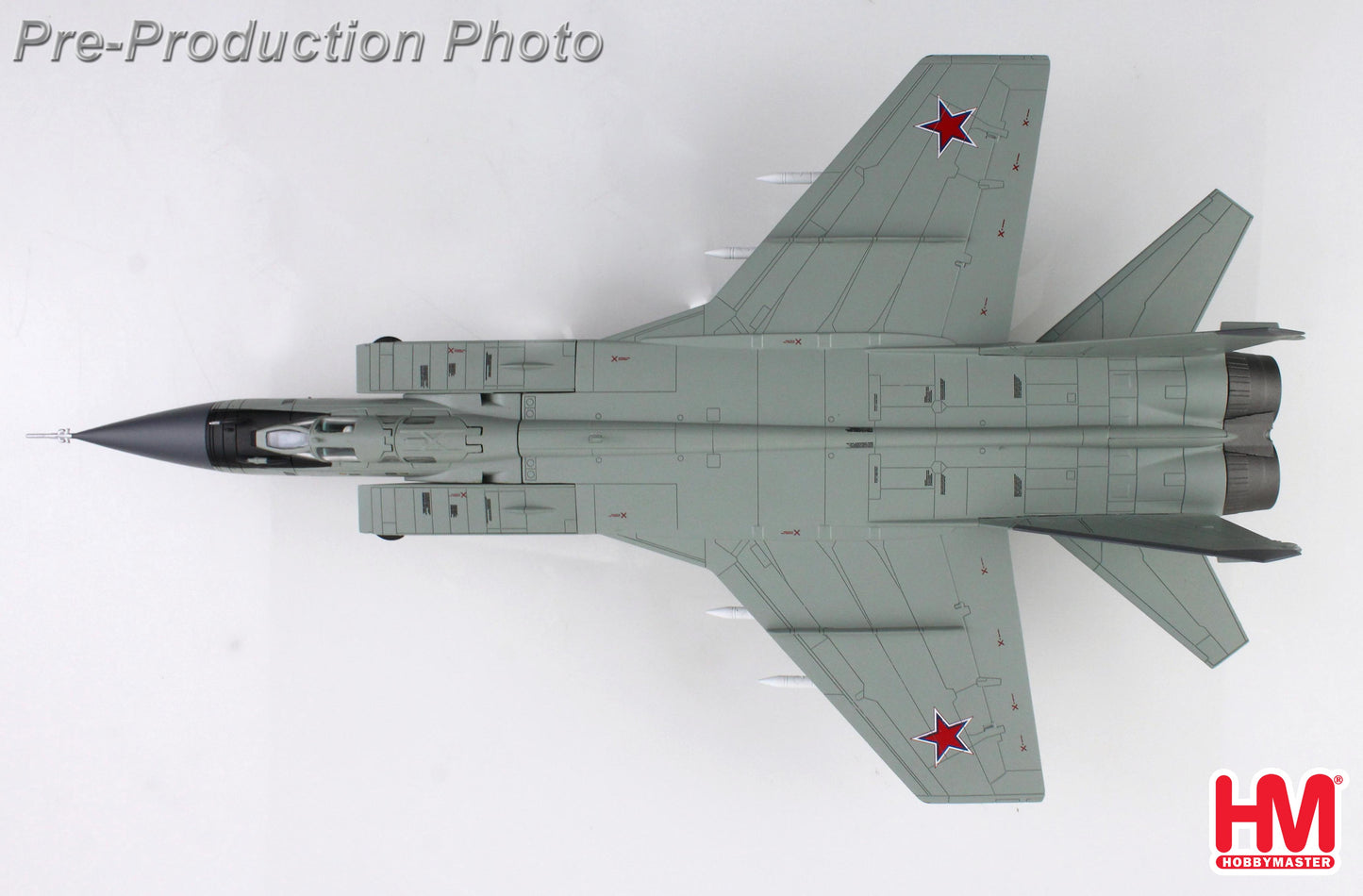 HOBBY MASTER MIG-31BM FOXHOUND RUSSIAN AIR FORCE "VICTOR PRUDNIKOV" RED 12 2017