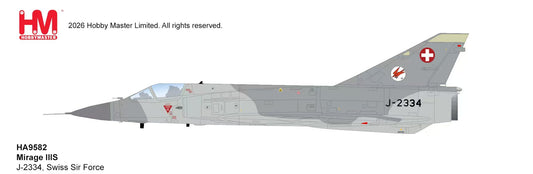 HOBBY MASTER MIRAGE IIIRS J-2334 SWISS AIR FORCE
