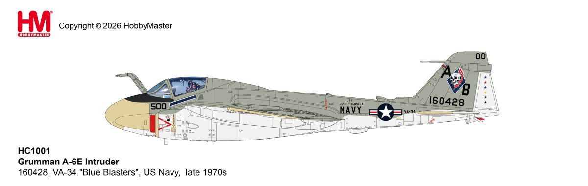 HOBBY MASTER A-6E INTRUDER 160428 VA-34 "BLUE BLASTERS" US NAVY LATE 1970S