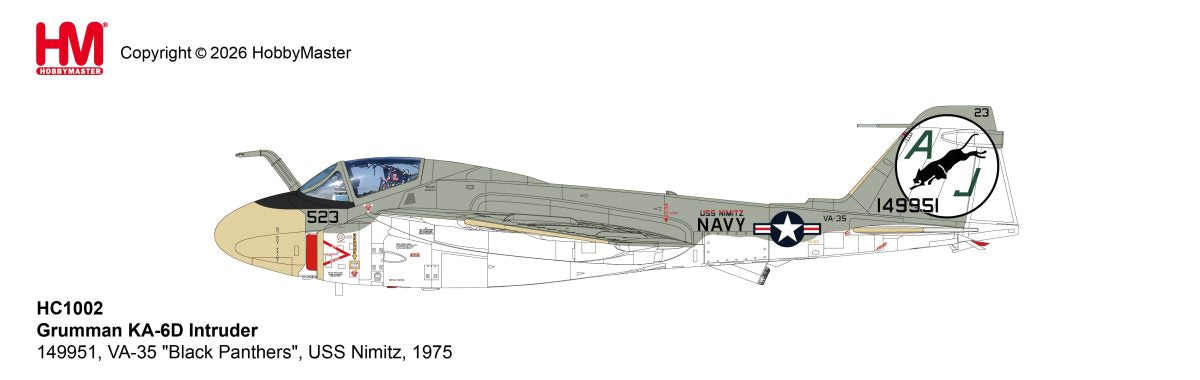 HOBBY MASTER KA-6D INTRUDER 149951 VA-35 "BLACK PANTHERS" USS NIMITZ 1975