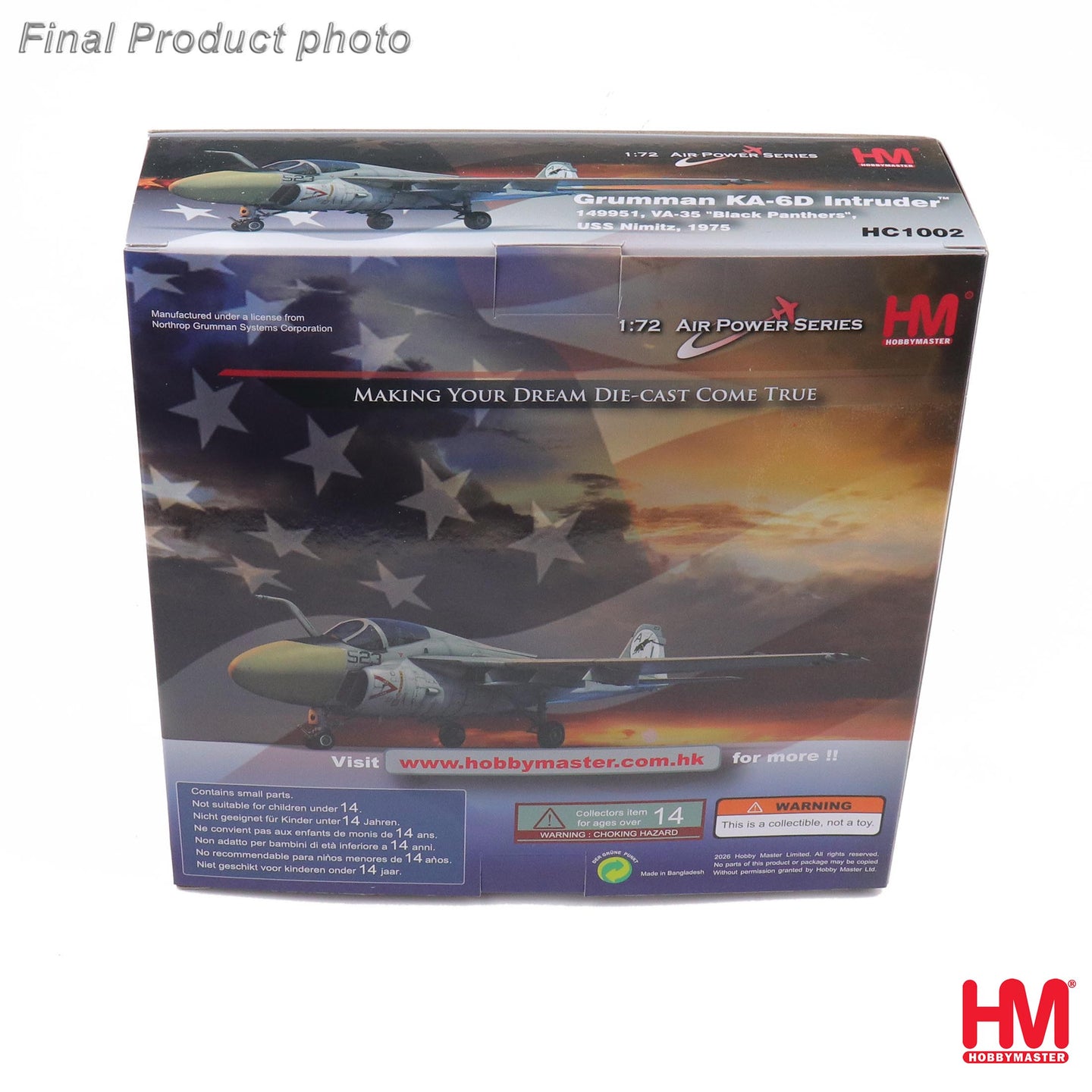 HOBBY MASTER KA-6D INTRUDER 149951 VA-35 "BLACK PANTHERS" USS NIMITZ 1975