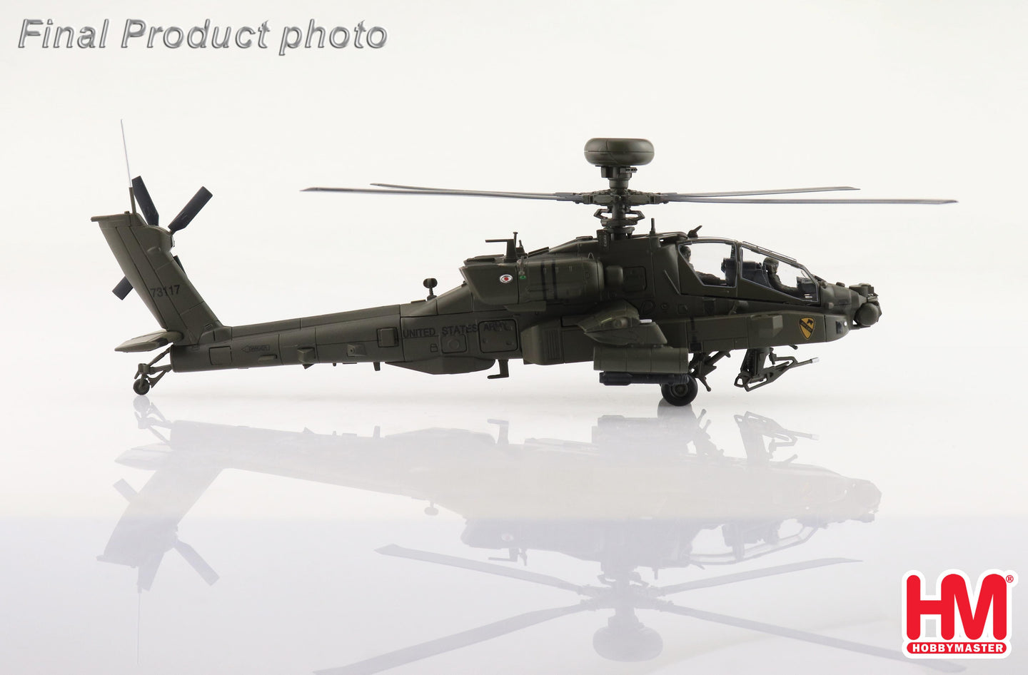 HOBBY MASTER AH-64E APACHE GUARDIAN 73117 1ST AIR CAVALRY US ARMY 2018