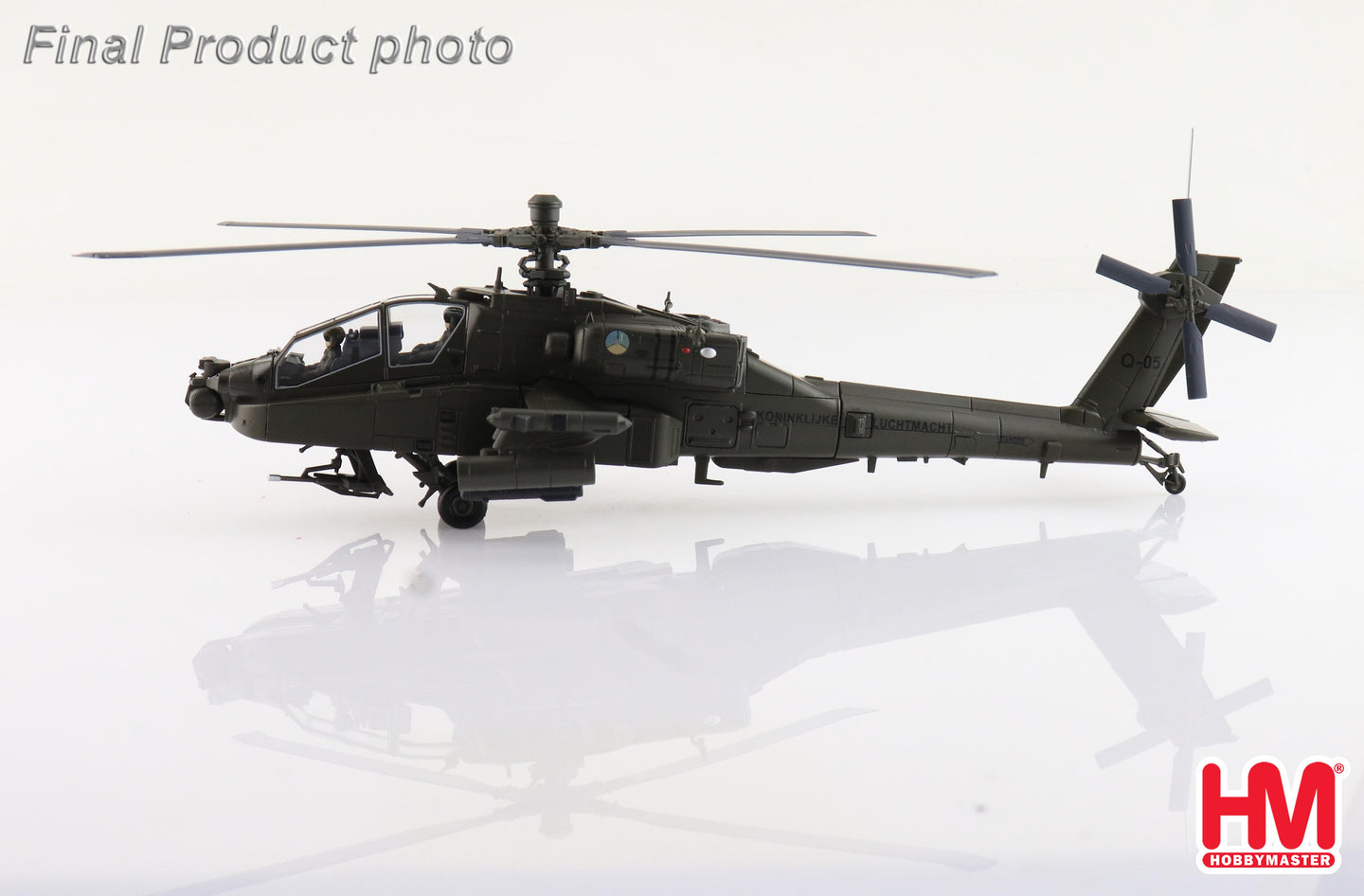 HOBBY MASTER AH-64D APACHE "OPERATION ENDURING FREEDOM" REG: Q-05 RNLAF 2000S