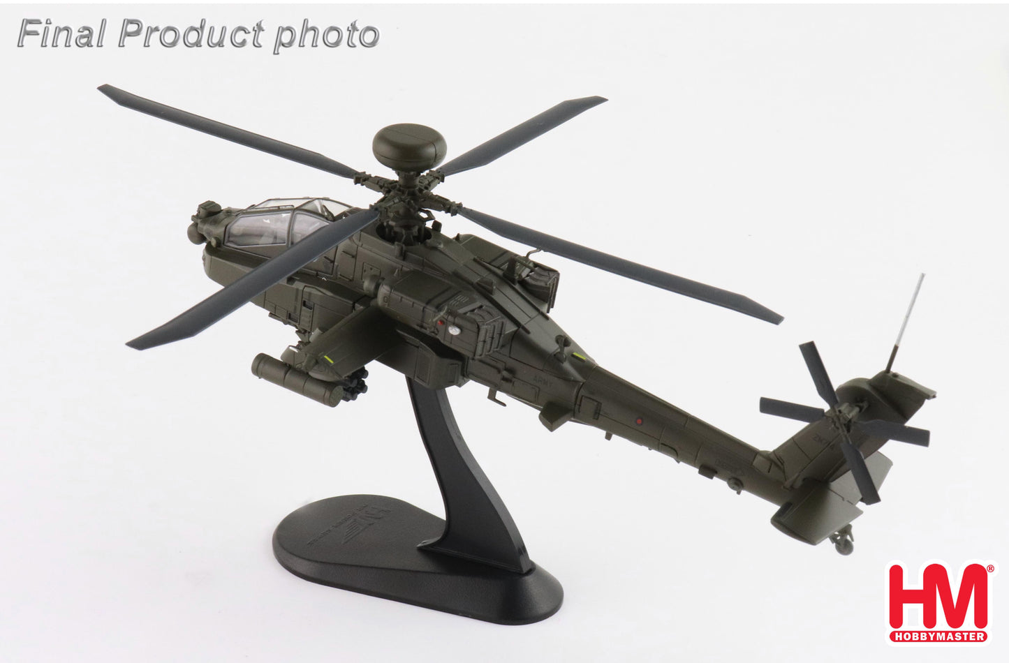 HOBBY MASTER AH-64E APACHE ECHO ZM714 BRITISH ARMY MIDDLE WALLOP 2022 UK CORE RANGE