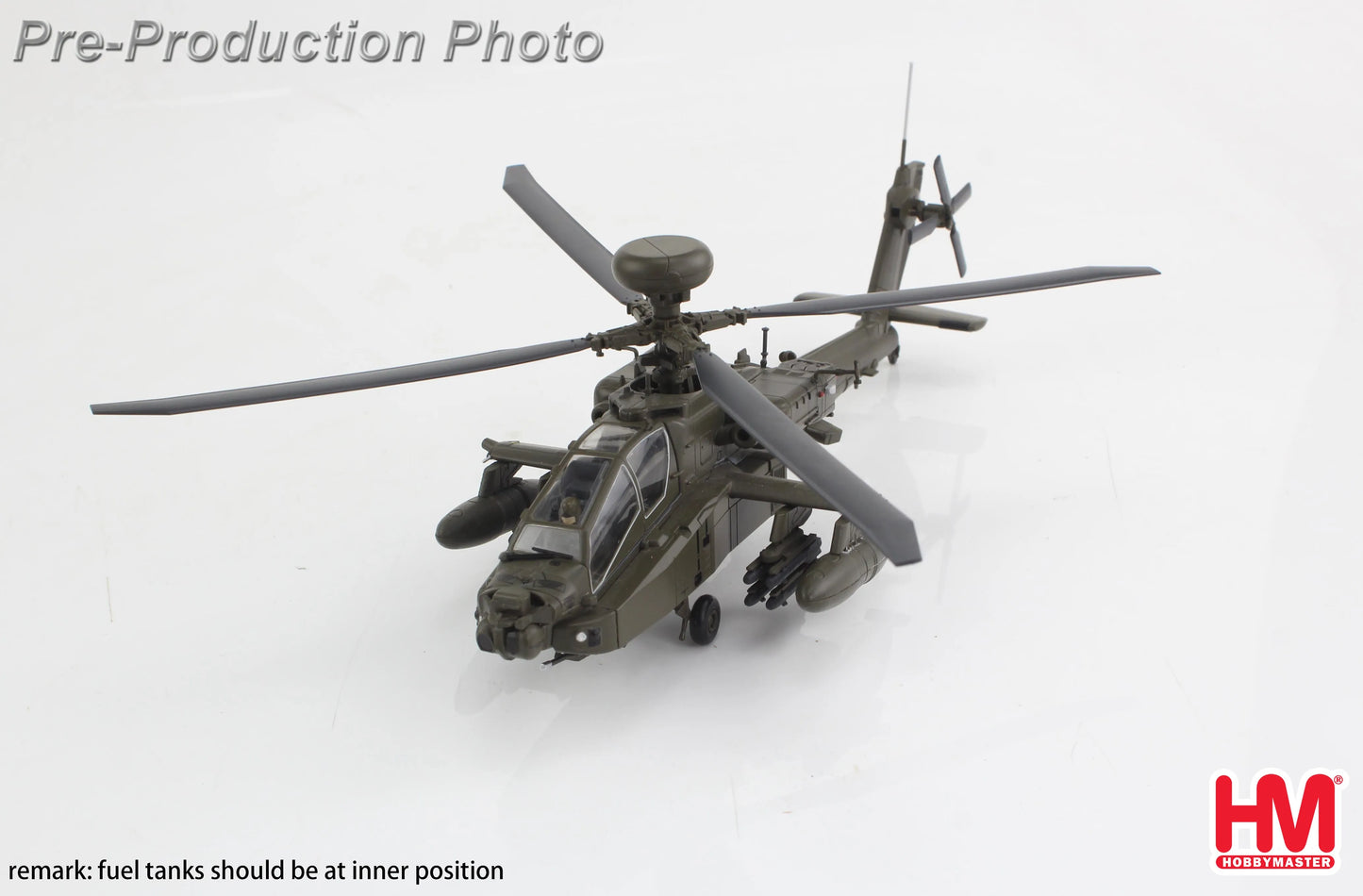 HOBBY MASTER AH-64E APACHE ECHO ZM714 BRITISH ARMY MIDDLE WALLOP 2022 UK CORE RANGE
