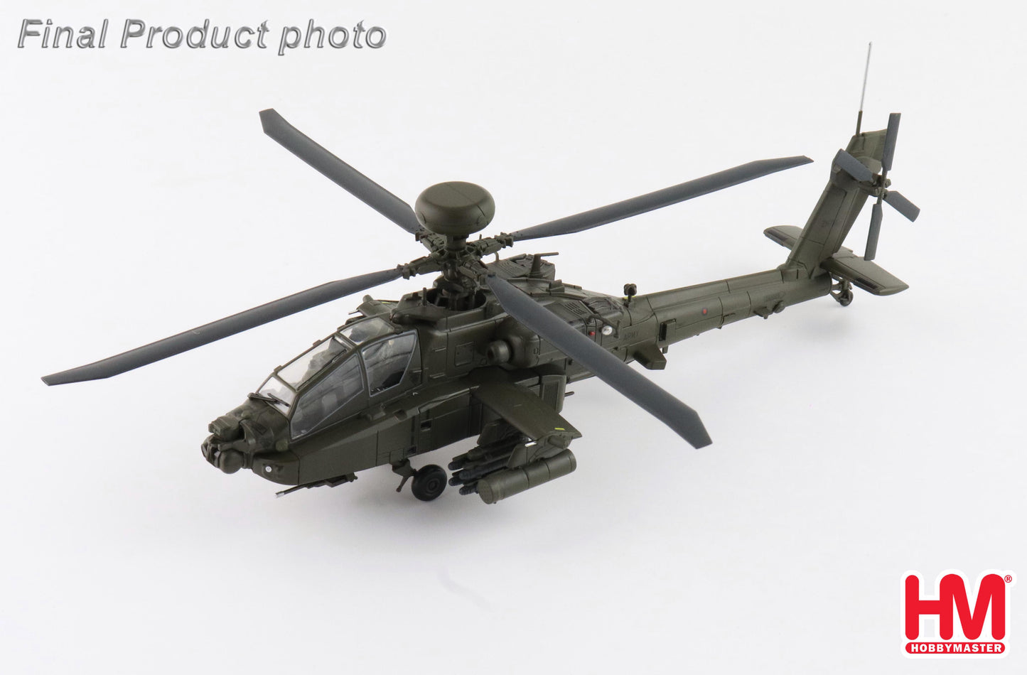 HOBBY MASTER AH-64E APACHE ECHO ZM714 BRITISH ARMY MIDDLE WALLOP 2022 UK CORE RANGE