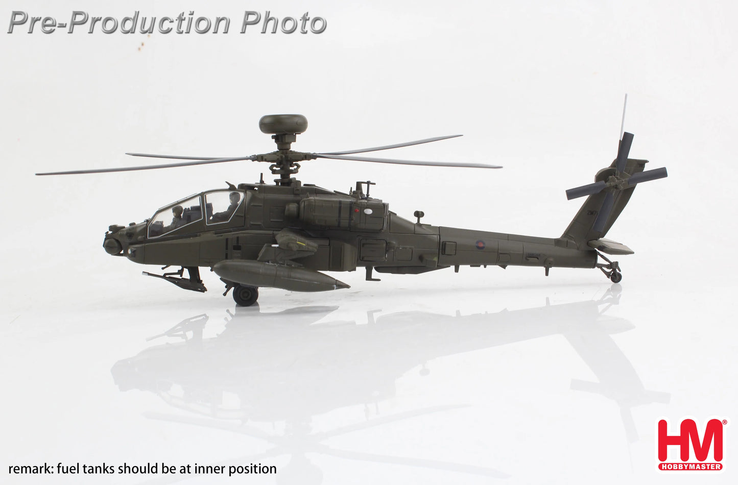 HOBBY MASTER AH-64E APACHE ECHO ZM714 BRITISH ARMY MIDDLE WALLOP 2022 UK CORE RANGE