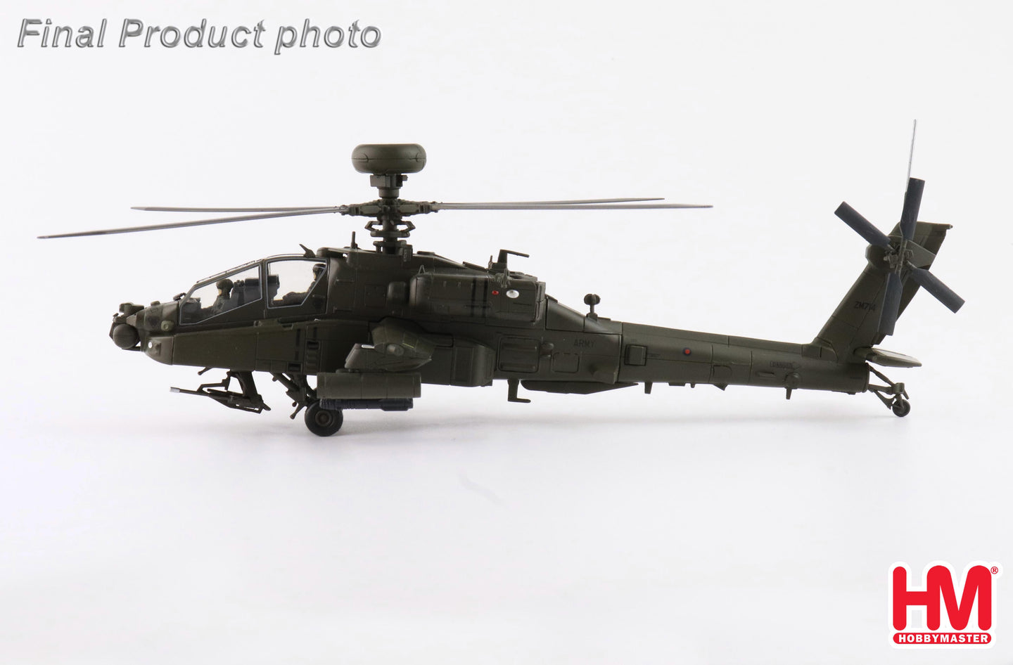 HOBBY MASTER AH-64E APACHE ECHO ZM714 BRITISH ARMY MIDDLE WALLOP 2022 UK CORE RANGE