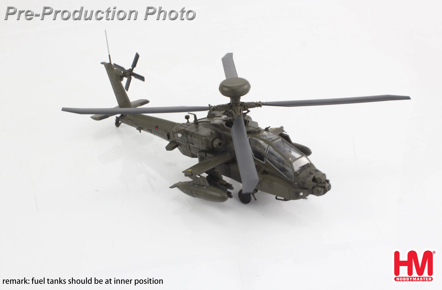 HOBBY MASTER AH-64E APACHE ECHO ZM714 BRITISH ARMY MIDDLE WALLOP 2022 UK CORE RANGE