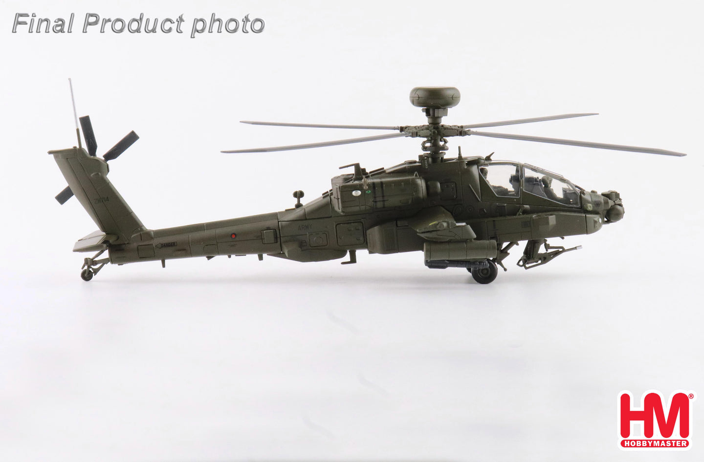 HOBBY MASTER AH-64E APACHE ECHO ZM714 BRITISH ARMY MIDDLE WALLOP 2022 UK CORE RANGE