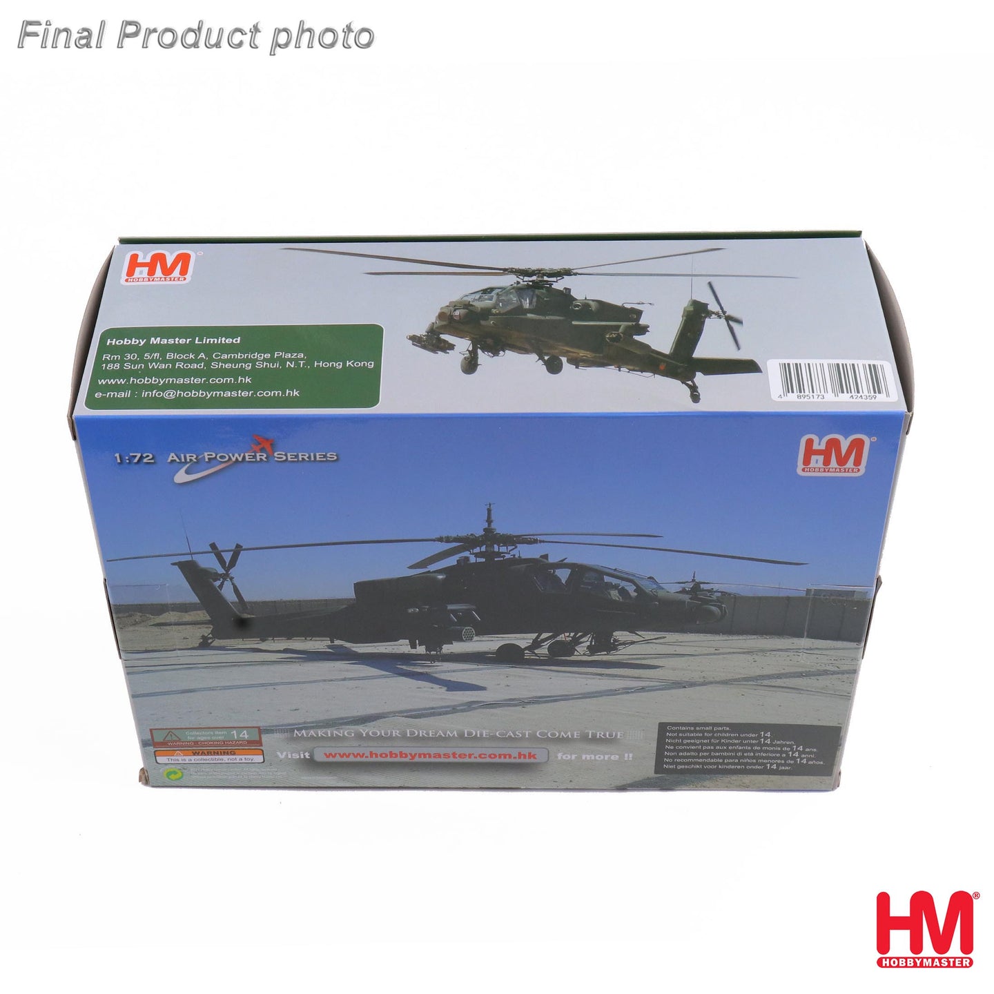 HOBBY MASTER AH-64E APACHE RAAF A64-601 "THE AUSTRALIAN ARMY" 1ST AVIATION RGT TOWNSVILLE 2025
