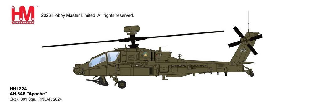 HOBBY MASTER AH-64E APACHE RNLAF Q-37 301 SQUADRON 2024