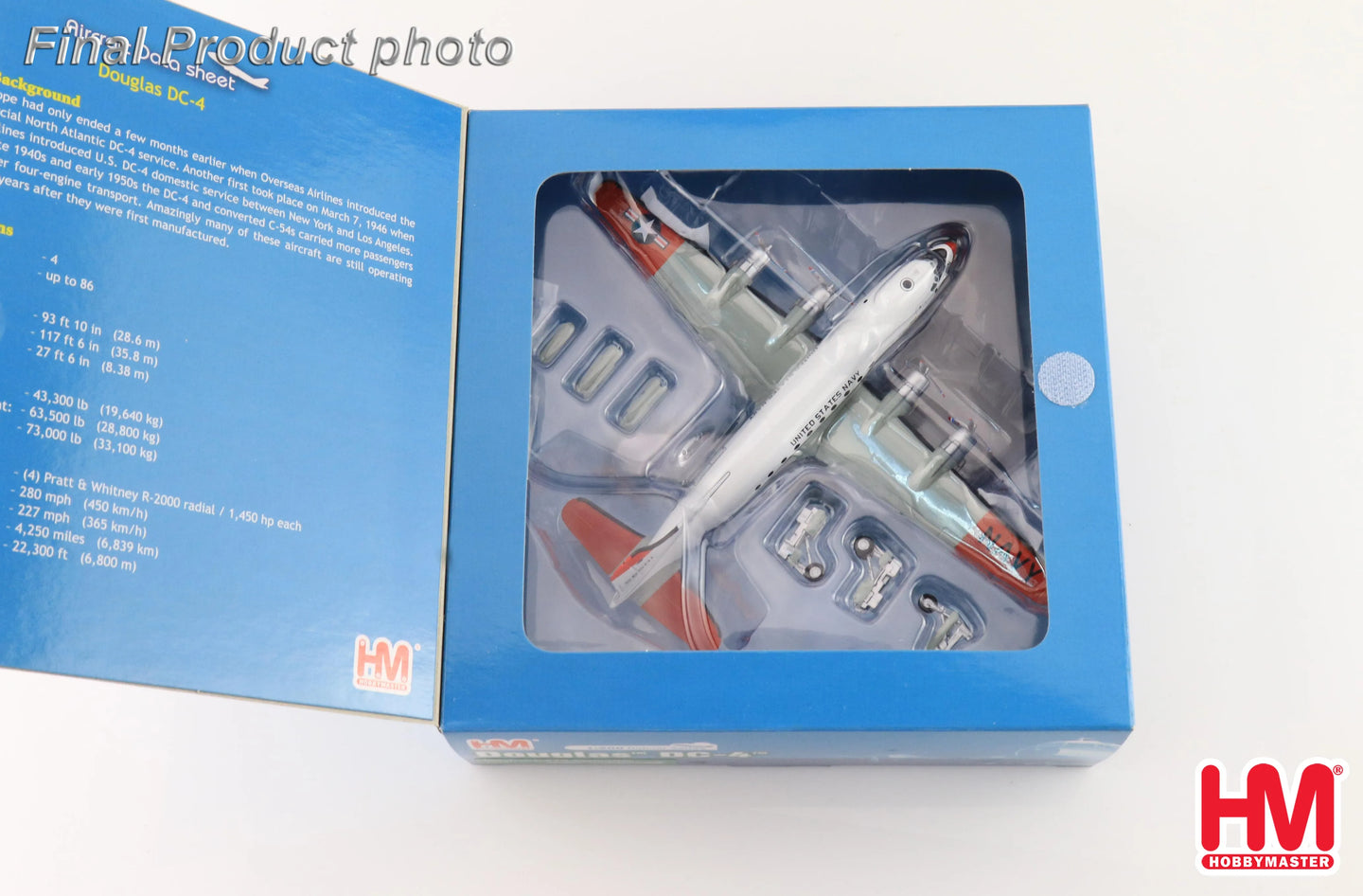 HOBBY MASTER DC-4 C-54Q SKYMASTER US NAVY TEST PILOT SCHOOL 56501 1973