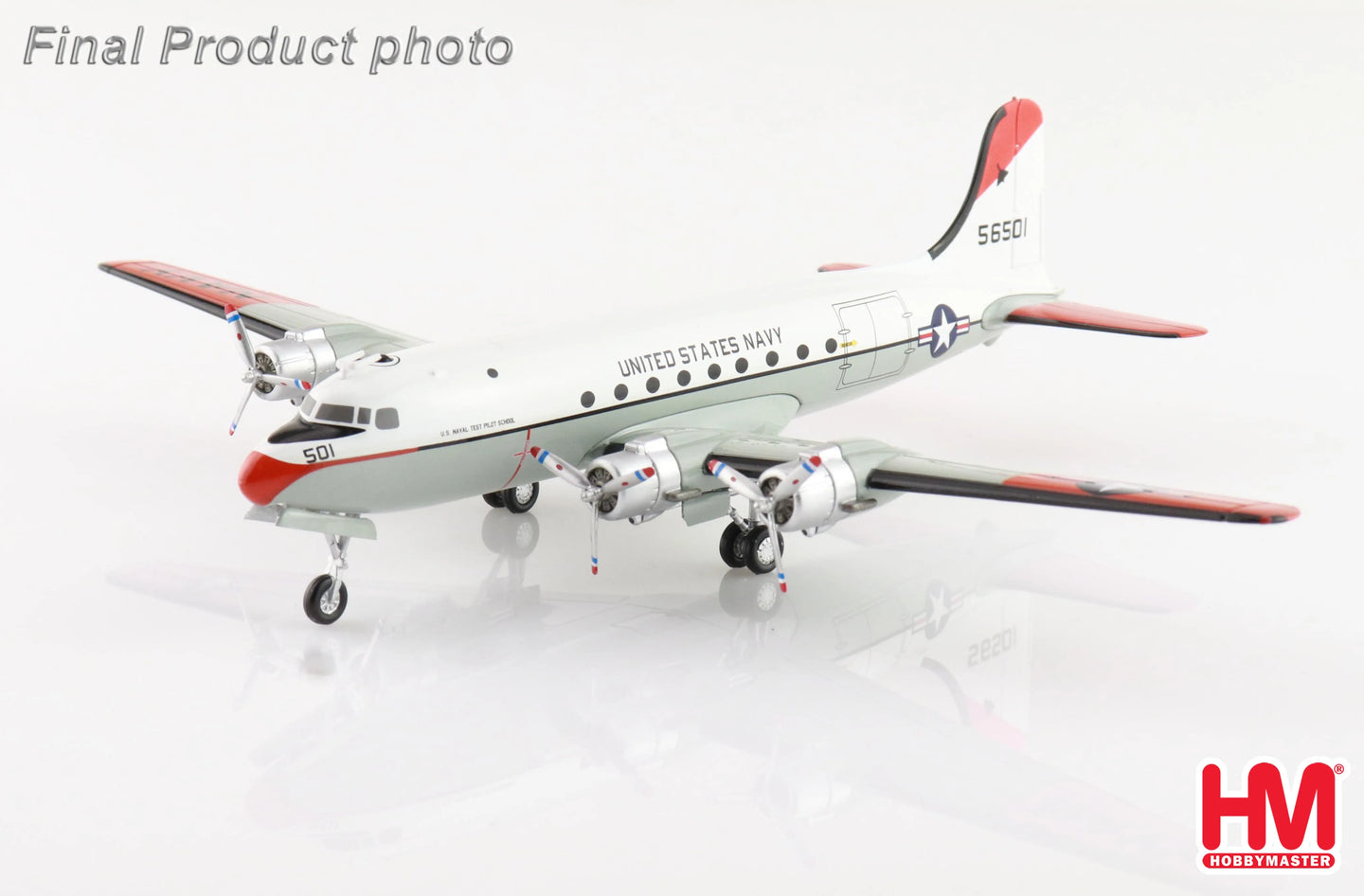 HOBBY MASTER DC-4 C-54Q SKYMASTER US NAVY TEST PILOT SCHOOL 56501 1973