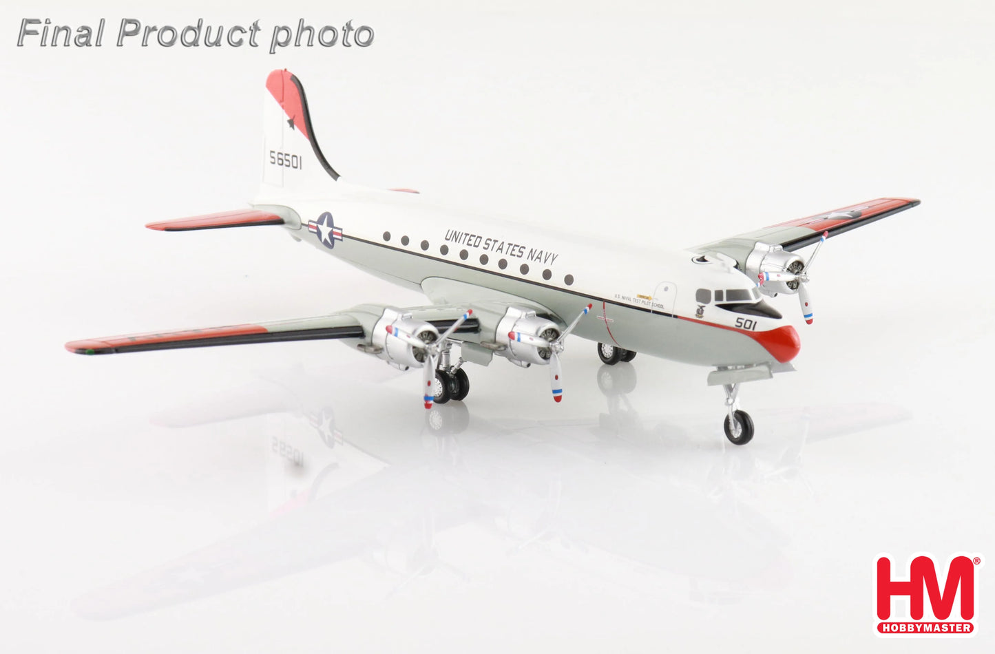 HOBBY MASTER DC-4 C-54Q SKYMASTER US NAVY TEST PILOT SCHOOL 56501 1973