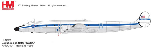 HOBBY MASTER CONSTELLATION C-121G NASA 421 "NASA" MARYLAND 1969