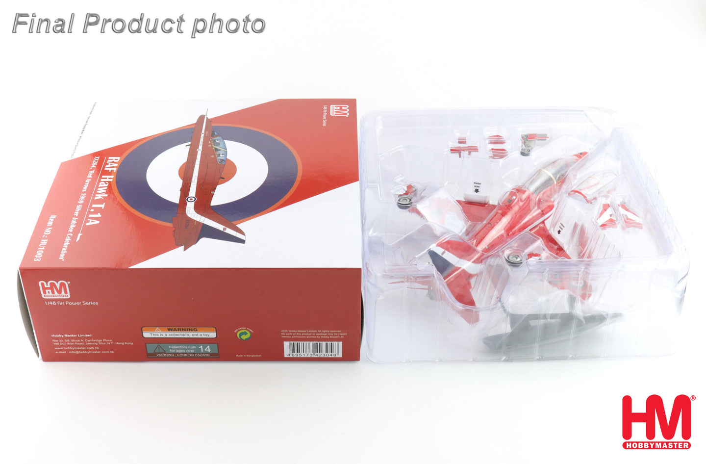 HOBBY MASTER HAWK T.1A RAF XX264 RED ARROWS "1989 SILVER JUBILEE CELEBRATION"