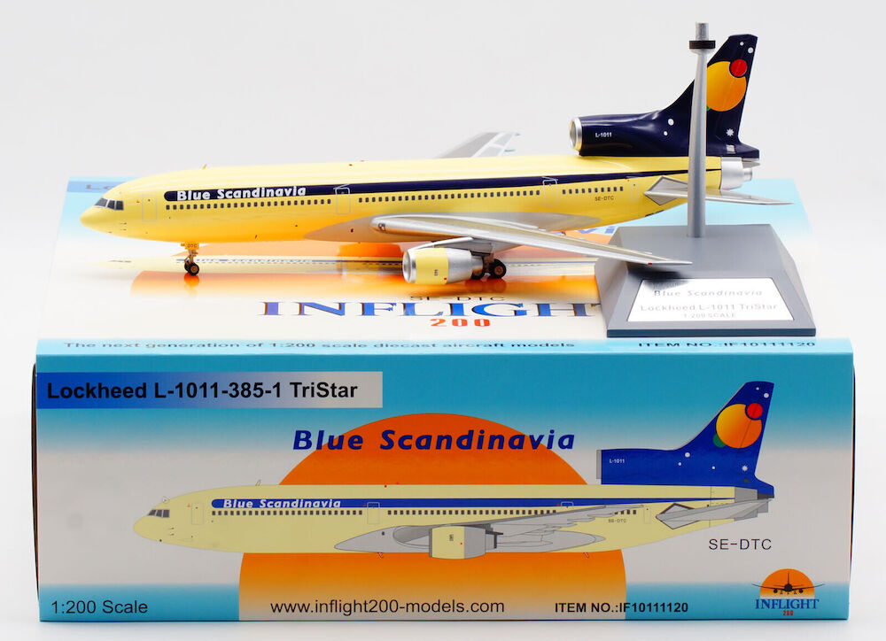 INFLIGHT 200 LOCKHEED L-1011 BLUE SCANDINAVIA REG: SE-DTC