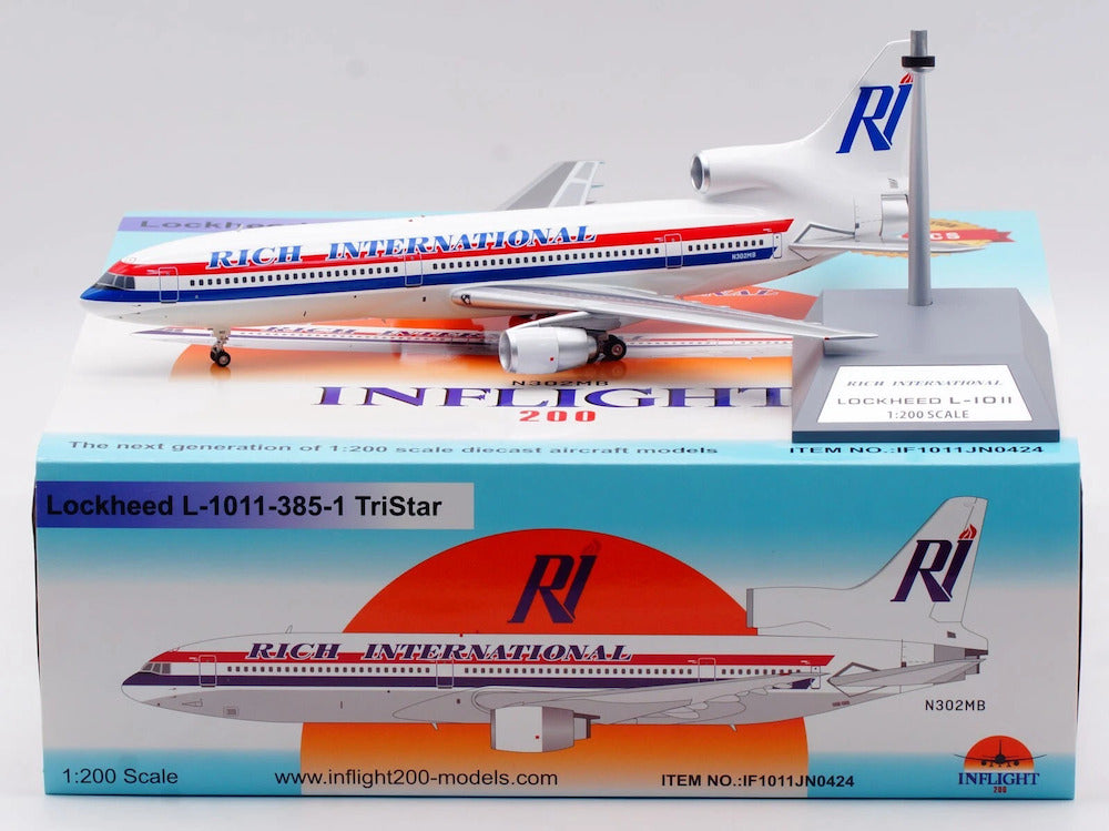INFLIGHT 200 L-1011-385-1 TRISTAR 1 RICH INTERNATIONAL AIRWAYS REG: N302MB