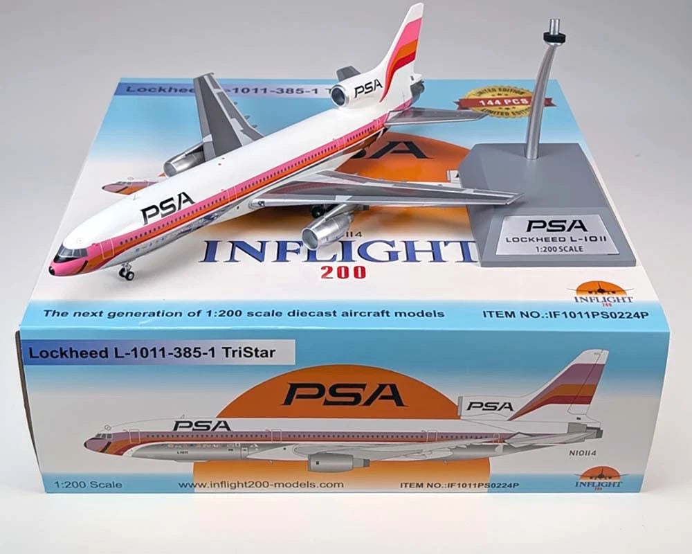 INFLIGHT 200 L-1011-385-1 TRISTAR PSA (POLISHED) REG: N10114