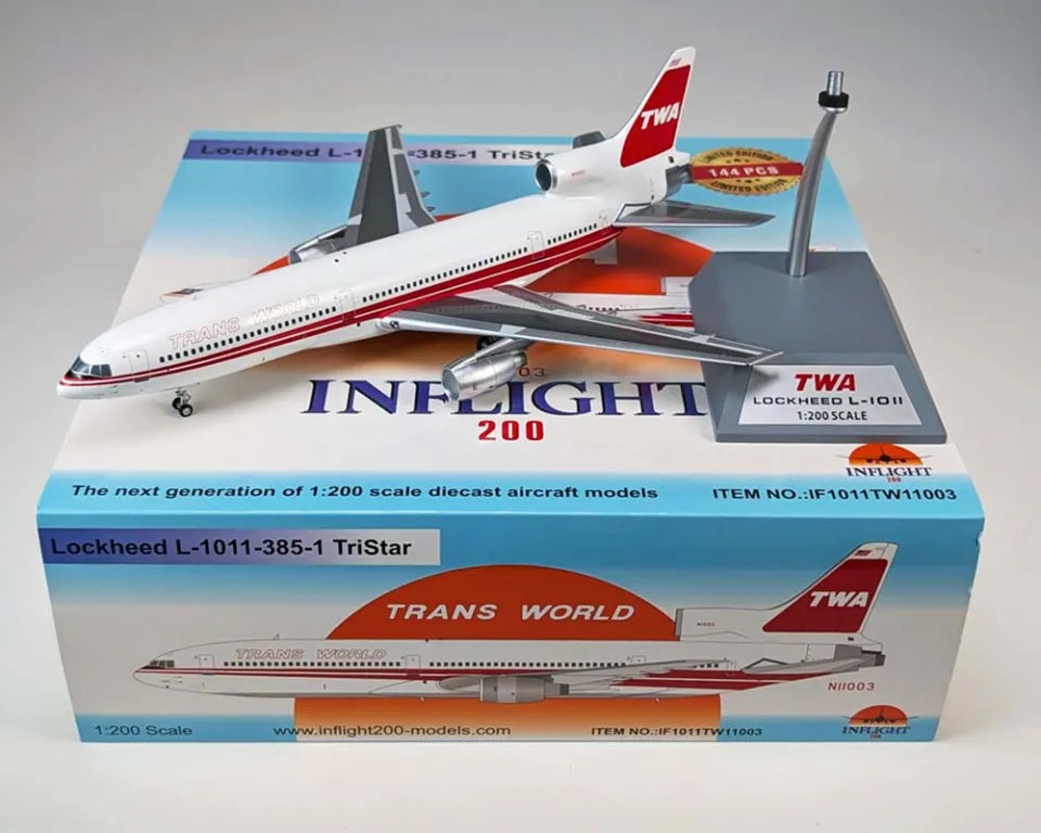 INFLIGHT 200 LOCKHEED L-1011-385-1 TRISTAR 1 TRANS WORLD AIRLINES TWA REG: N11003