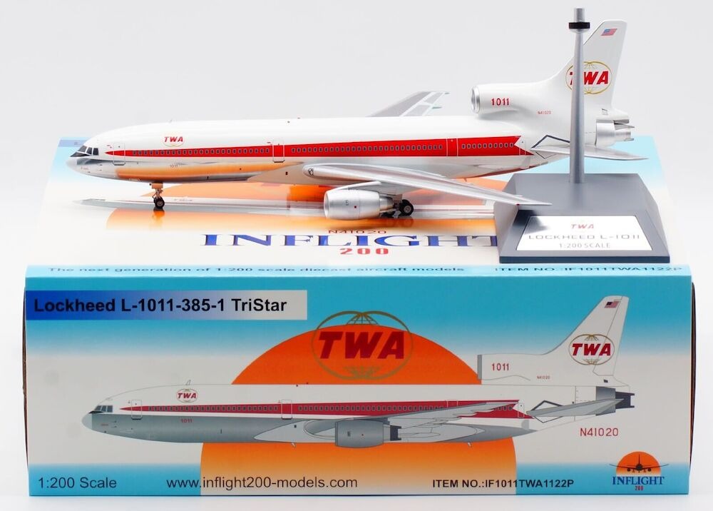 INFLIGHT 200 L-1011 TRANS WORLD AIRLINES (TWA) (POLISHED) REG: N41020