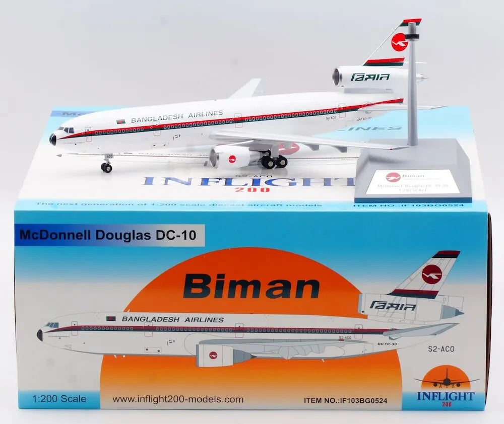 INFLIGHT 200 DC-10-30 BIMAN BANGLADESH REG: S2-ACO