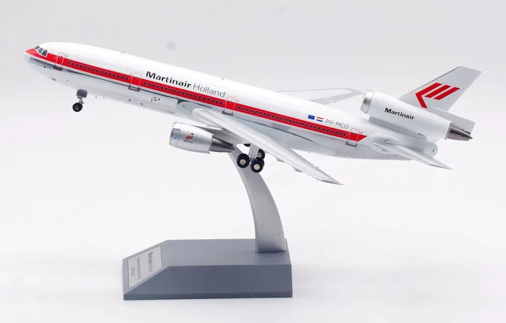 INFLIGHT 200 DC-10-30 MARTINAIR HOLLAND (POLISHED) REG: PH-MCO WITH STAND