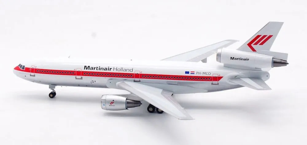 INFLIGHT 200 DC-10-30 MARTINAIR HOLLAND (POLISHED) REG: PH-MCO WITH STAND