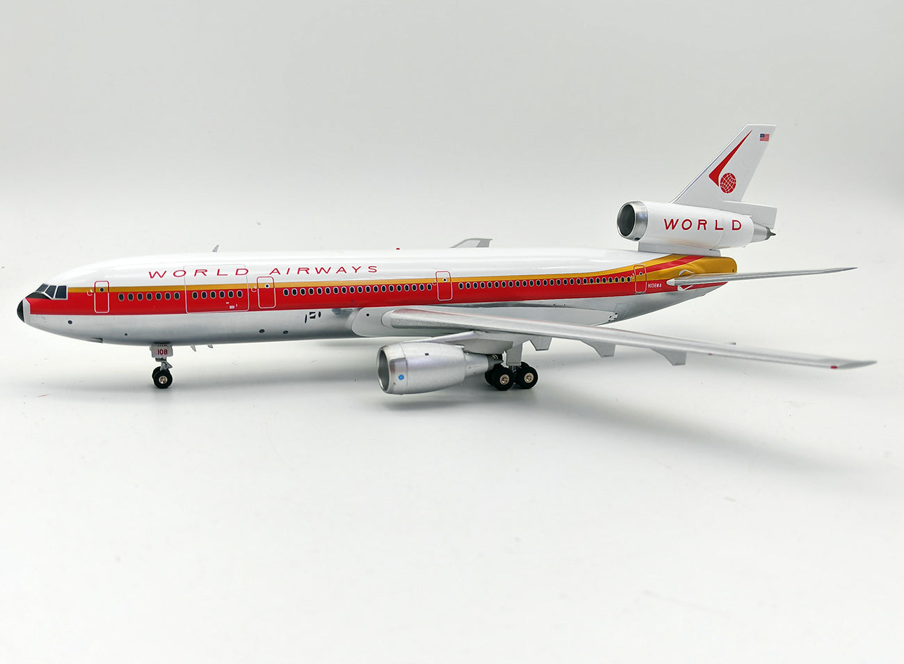 INFLIGHT 200 DC-10-30CF WORLD AIRWAYS REG: N108WA